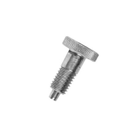 Te-Co SS Knurled Knob Plgr, Lock, 1/2"-13, PK2 54512